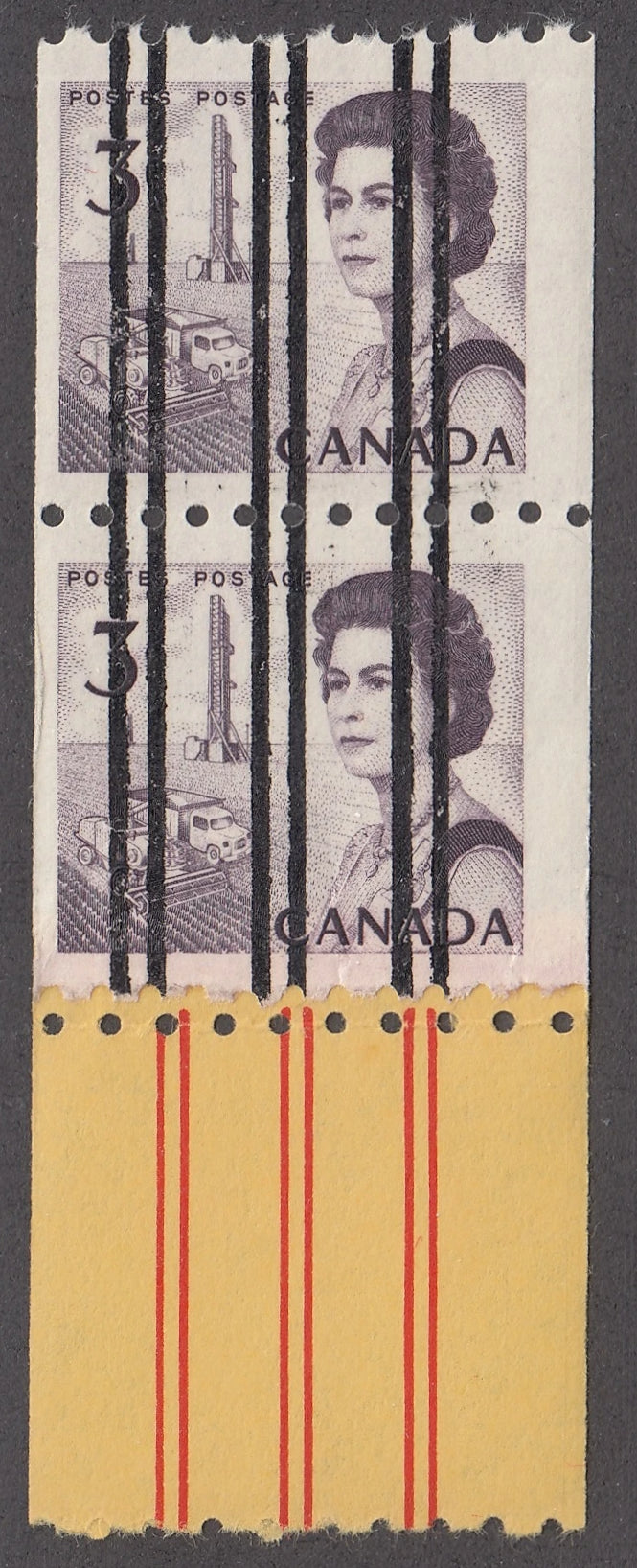 0466CA2102 - Canada #466xxi - Mint Coil Pair End Strip