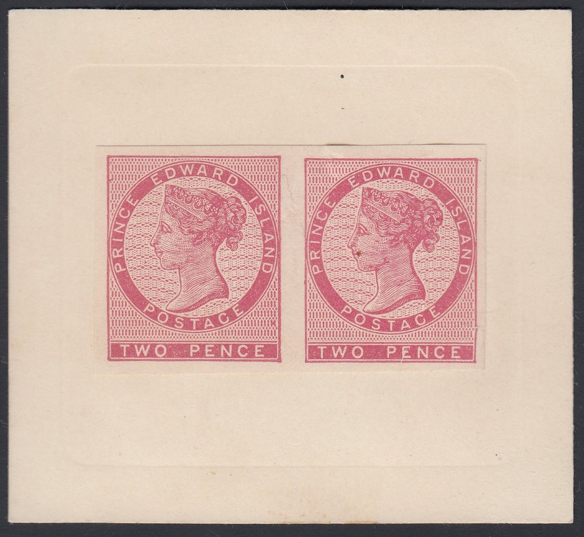 0005PE1808 - Prince Edward Island #5b - Mint, Imperf Pair on card