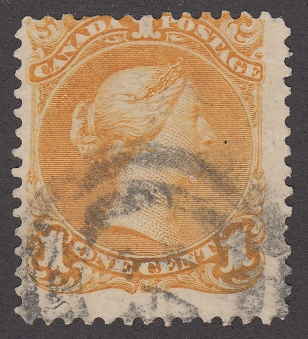 0023CA2101 - Canada #23, 2-Ring Numeral Cancel &#39;14&#39;