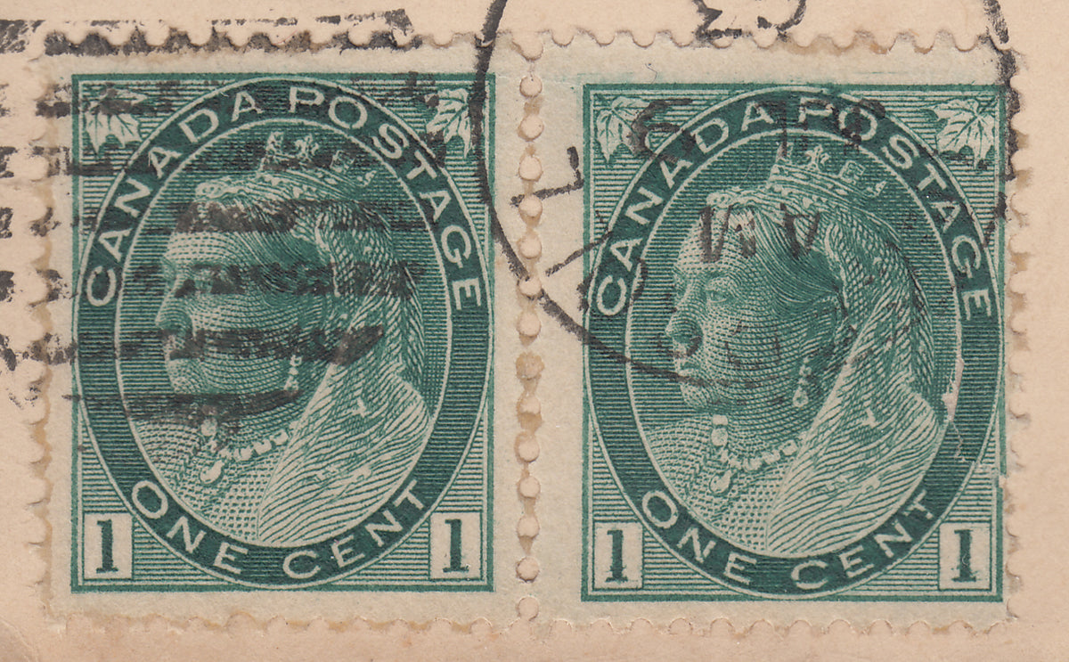 0075CA1809 - #75 Pair on &#39;Ingersoll&#39; Cover, MAJOR RE-ENTRIES