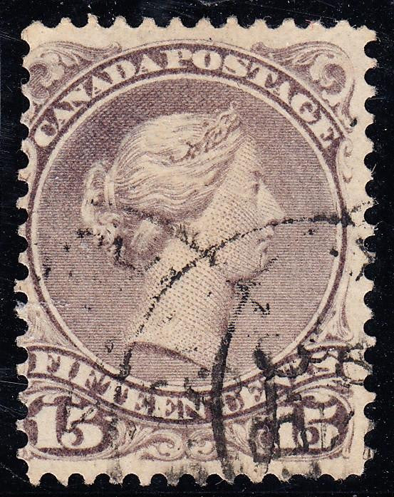 0029CA1708 - Canada #29iv - Used Cracked Plate Variety