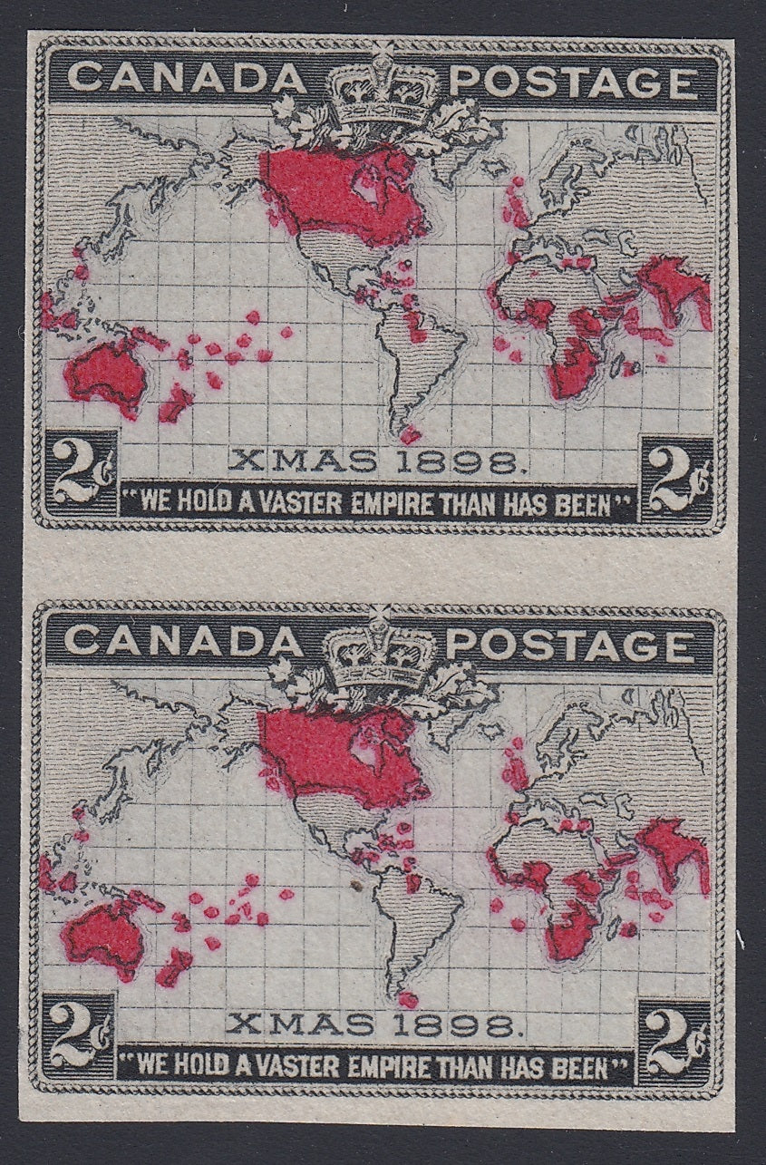 0085CA1805 - Canada #85a - Mint Imperf Vertical Pair