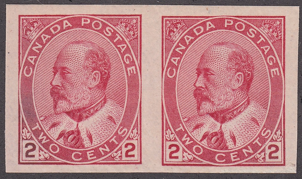 0090CA1801 - Canada #90A Imperf Pair