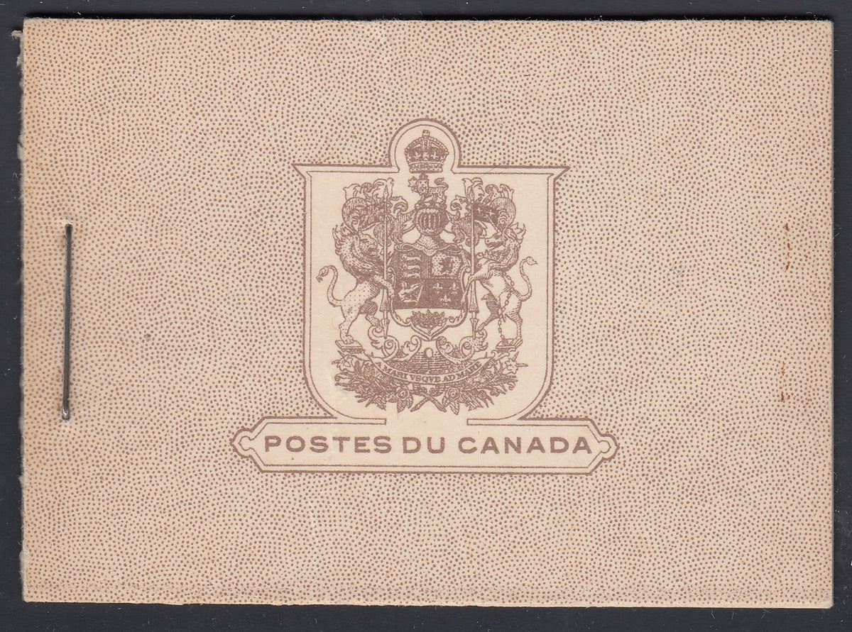 0196CA1805 - Canada BK25 - Complete FRENCH Booklet