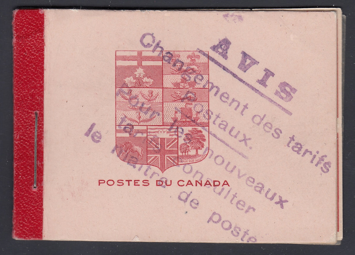 0106CA1805 - Canada BK5f - Complete FRENCH Booklet