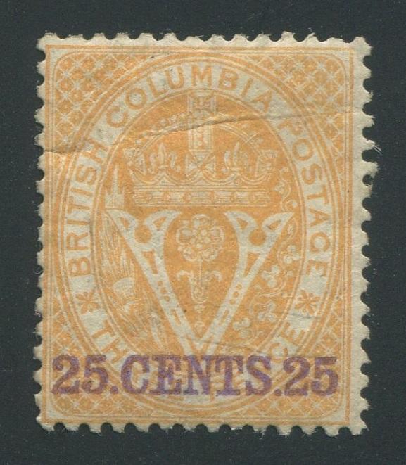 0011BC1709 - British Columbia #11 - Mint - Deveney Stamps Ltd. Canadian Stamps