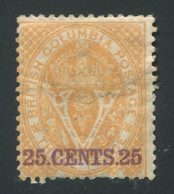 0011BC1709 - British Columbia #11 - Mint - Deveney Stamps Ltd. Canadian Stamps