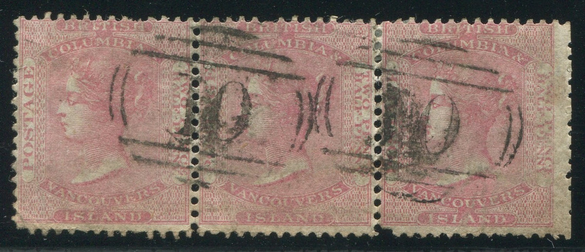 0002BC17018 - British Columbia #2 - Used Strip of 3