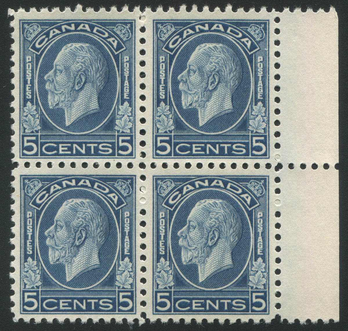 0199CA2005 - Canada #199ii - Mint &#39;Blue Nose&#39; Re-Entry Block of 4
