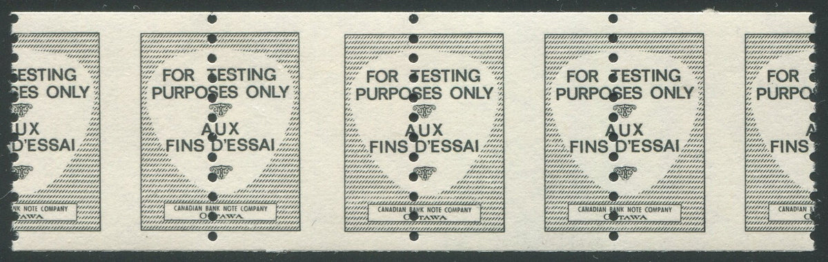 0468CA2011 - 1967 CBN &#39;Test Coil&#39; Misperf Strip of 4