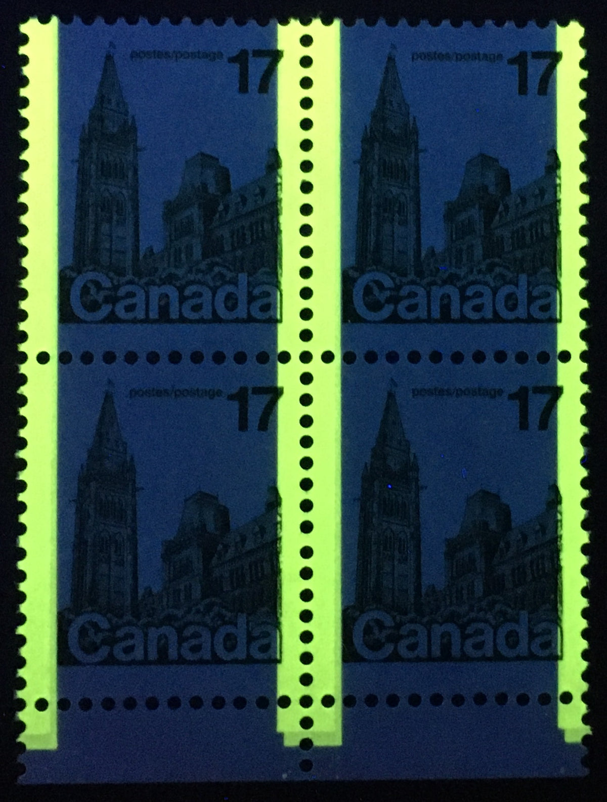 0790CA2007 - Canada #790 - Mint Block of 4, Double Tagging Variety