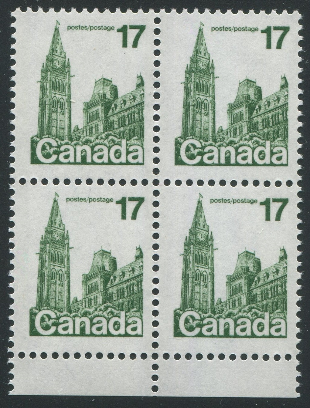 0790CA2007 - Canada #790 - Mint Block of 4, Double Tagging Variety
