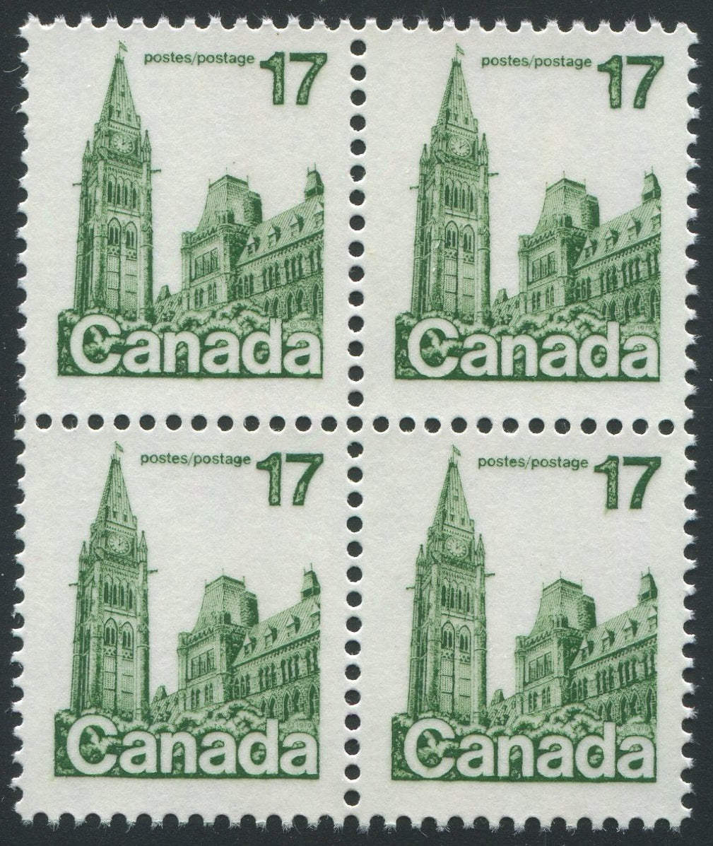 0790CA2008 - Canada #790a - Mint Block of 4, Printed on Gummed Side