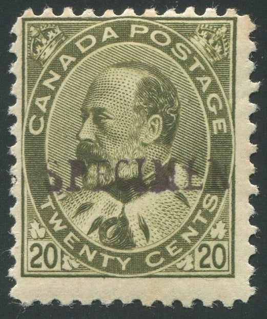 0094CA2011 - Canada #94ii - Mint, &#39;SPECIMEN&#39; Overprint