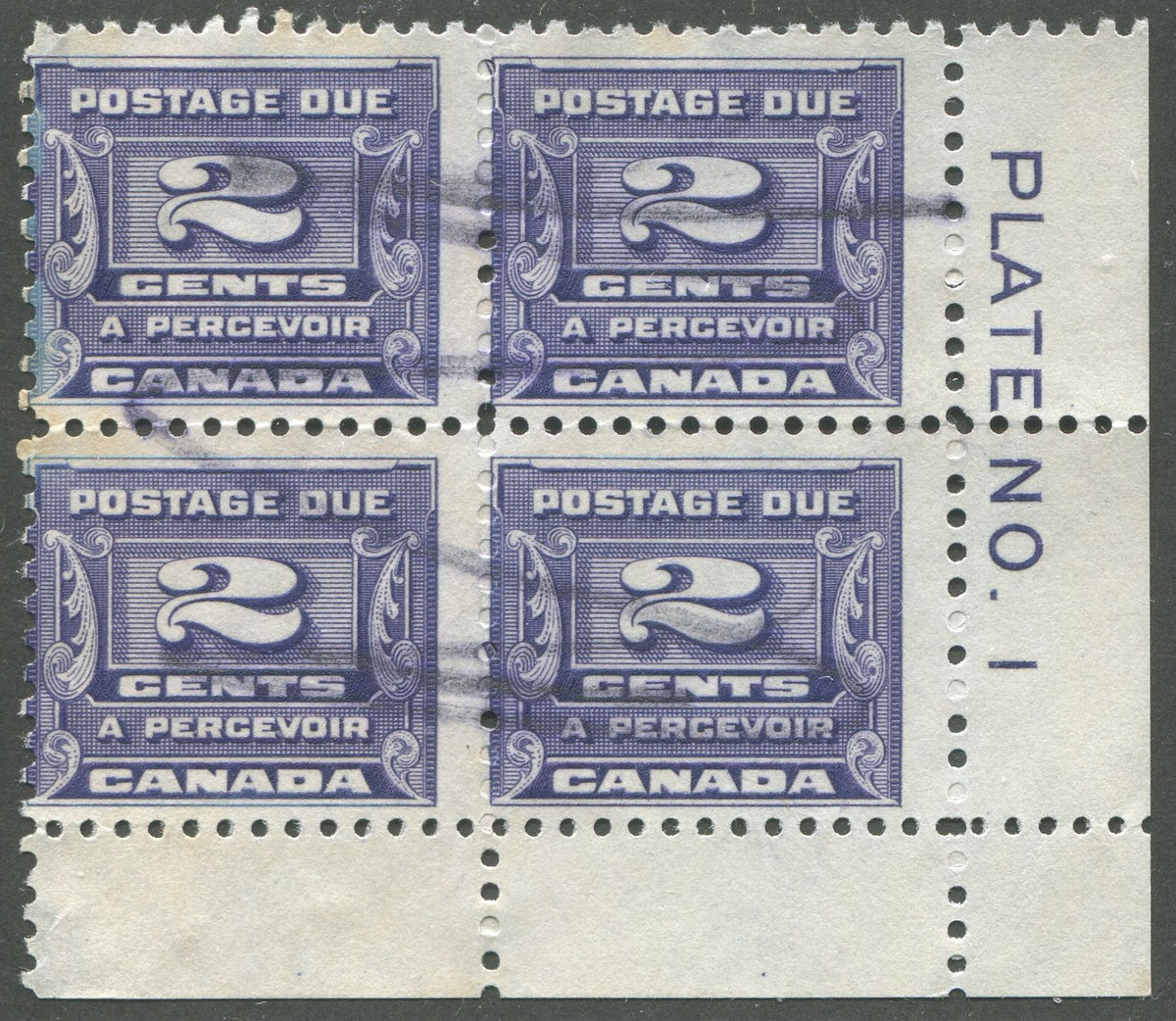 0128CA2011 - Canada J12 - Used Plate Block