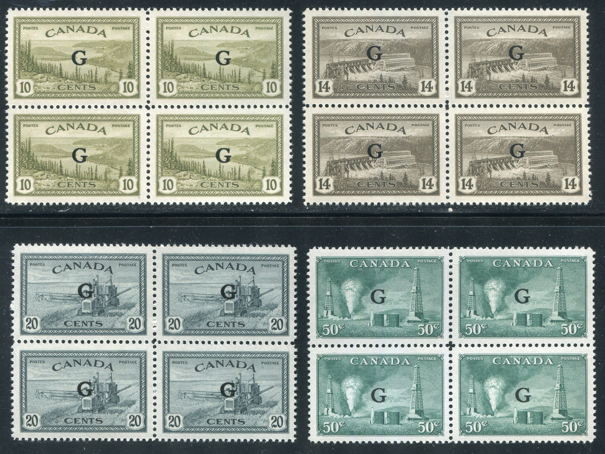 0370CA2209 - Canada O21-O24 - Mint Blocks of 4