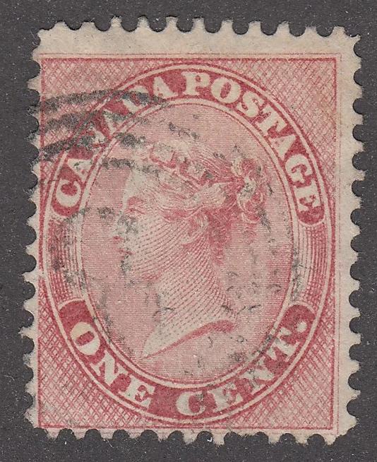 0014CA2206 - Canada #14, 4 Ring Numeral Cancel &#39;8&#39;