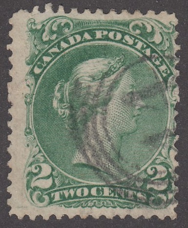 0024CA2205 - Canada #24 - 4-Ring Numeral Cancel &#39;44&#39;