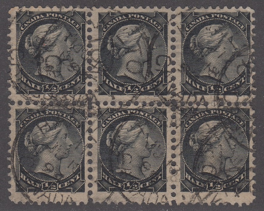 0034CA2205 - Canada #34, Block of 6