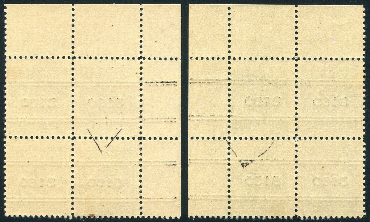 0249CA2003 - Canada #249xx - Mint Precancelled Plate Blocks, Unlisted Cracked Plates