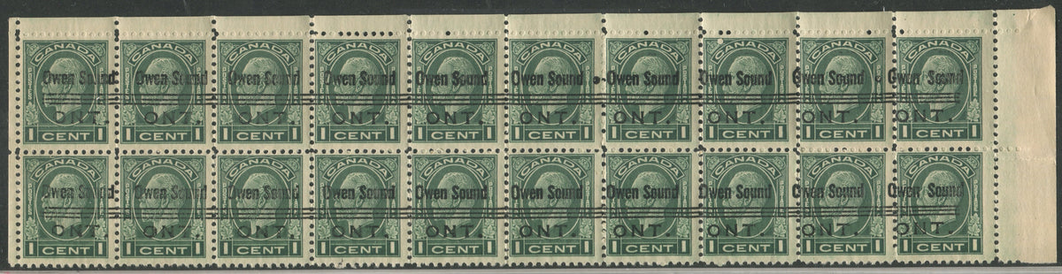 OWEN001195 - OWEN SOUND 1-195 Block of 20