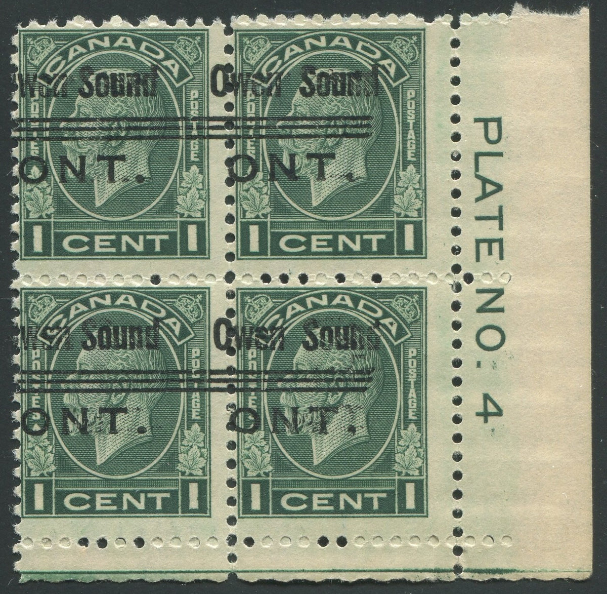 OWEN001195 - OWEN SOUND 1-195 Plate Block