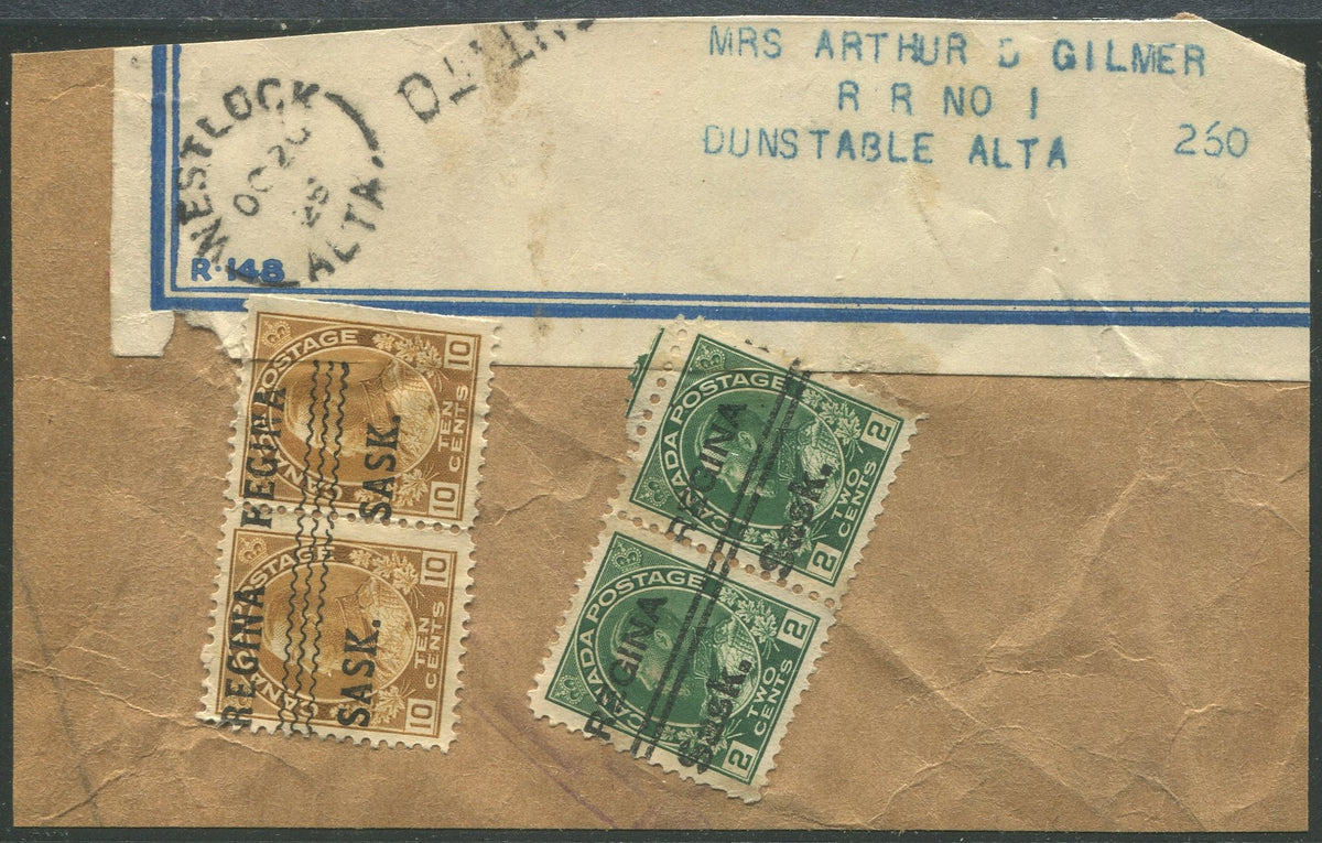 REGI001118 - REGINA 1-118, 2-107 Pairs, On Piece