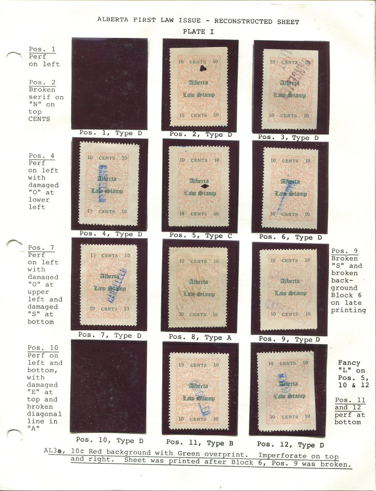 0003AL2010 - AL3 - Used Partially Reconstructed Sheet