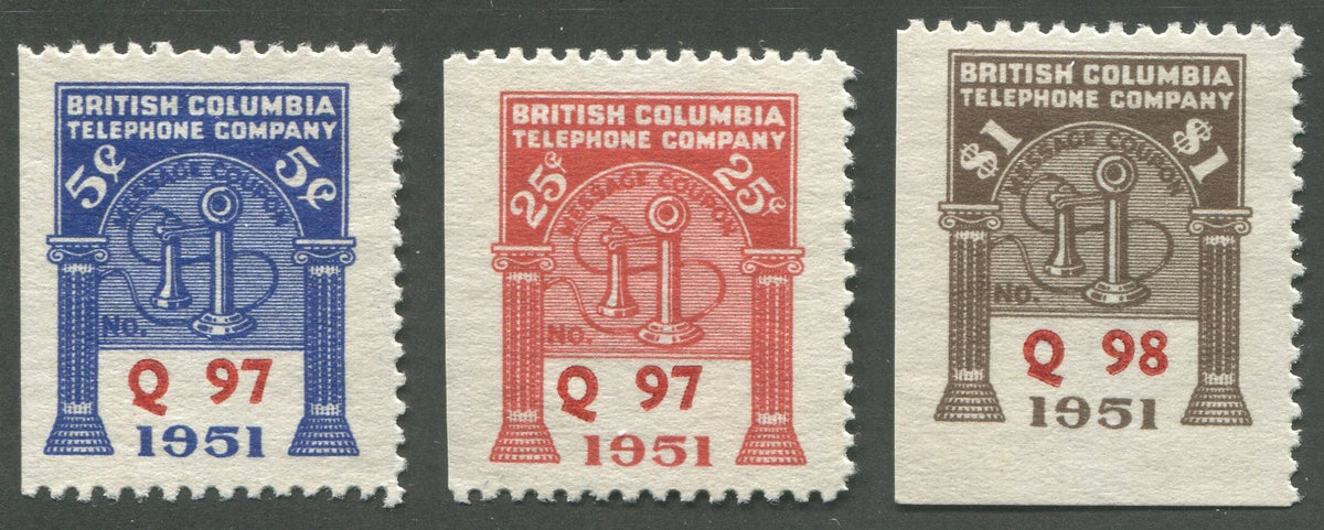 0261BC2010 - BCT163, BCT164, BCT165 - Mint