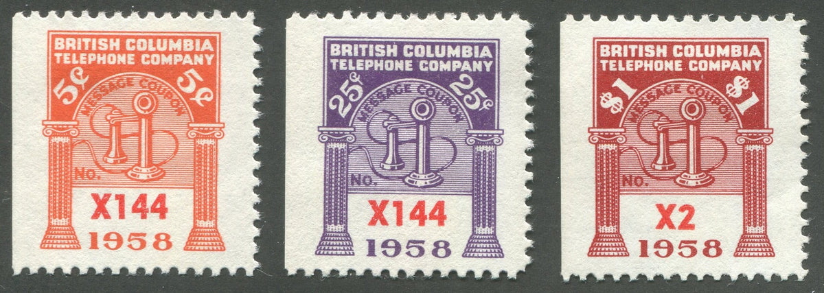 0282BC2010 - BCT184, BCT185, BCT186 - Mint