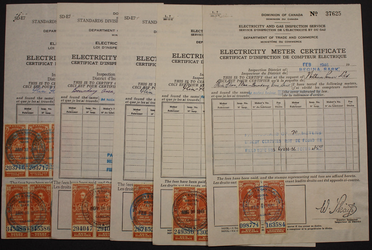 0103FD2011 - FEG1-FEG7 - Electricity &amp; Gas Inspection Document Wholesale Lot