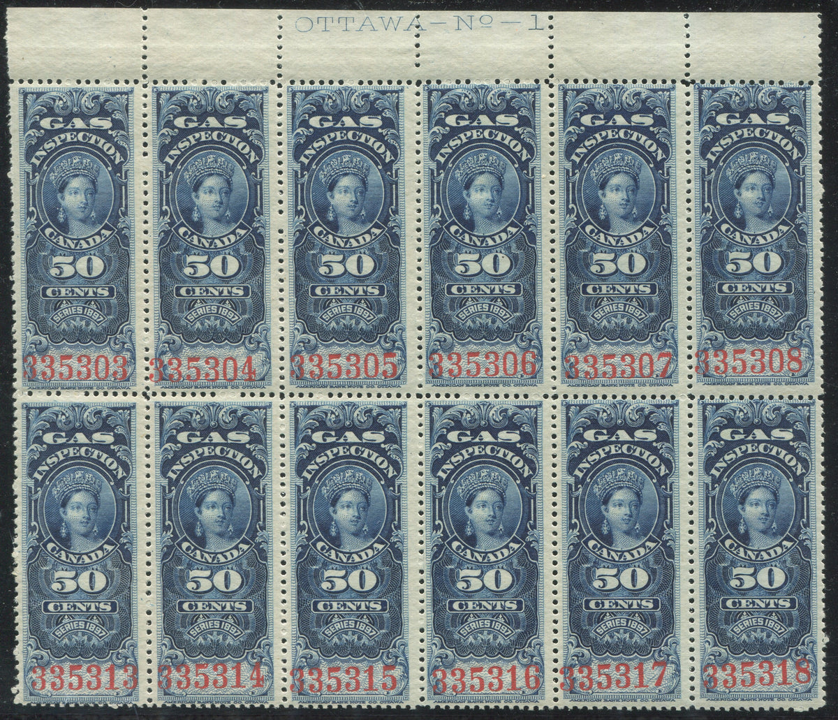 0019FG2010 - FG19 - Mint Plate Block of 12