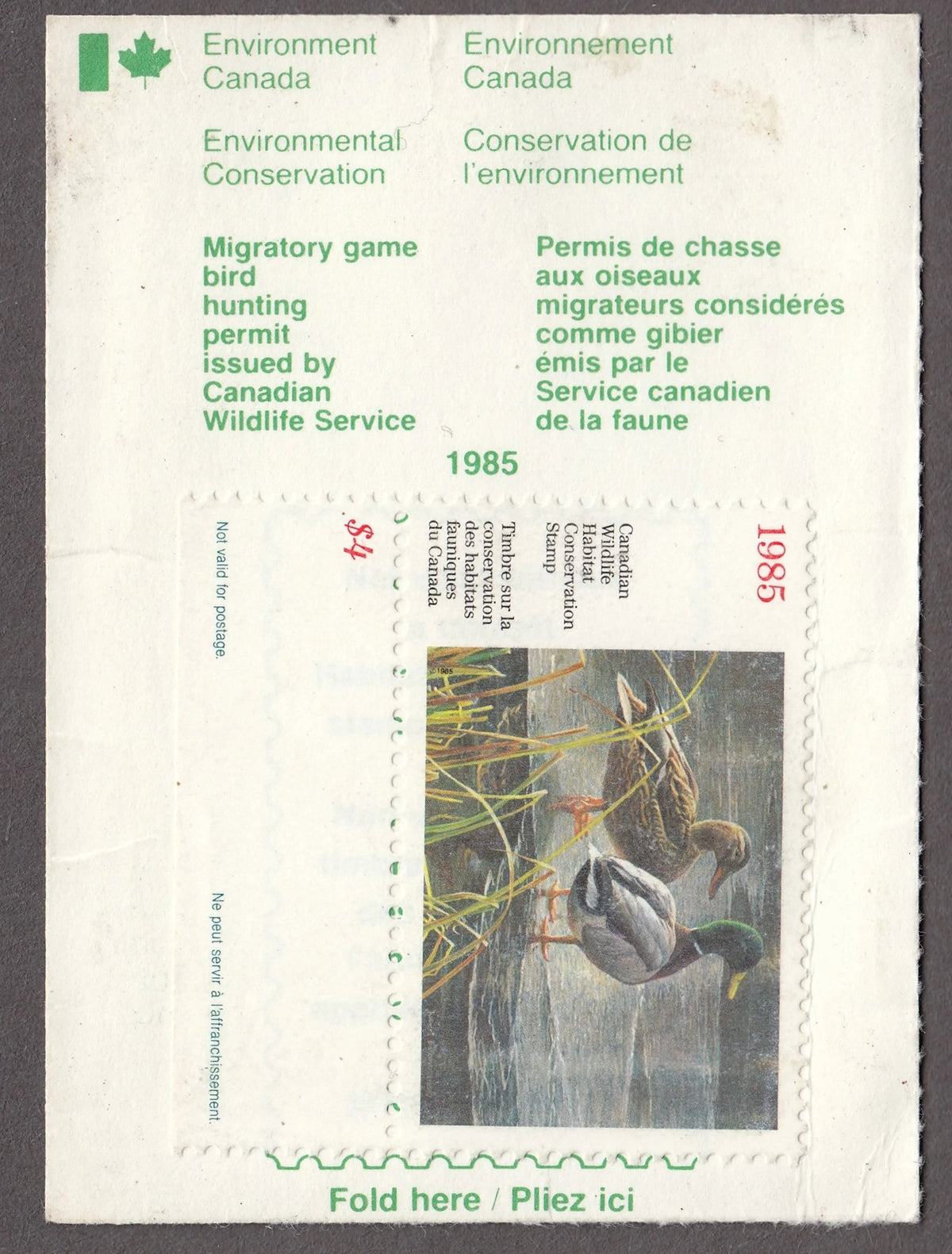0001FW2207 - FWH1a - Mint on License