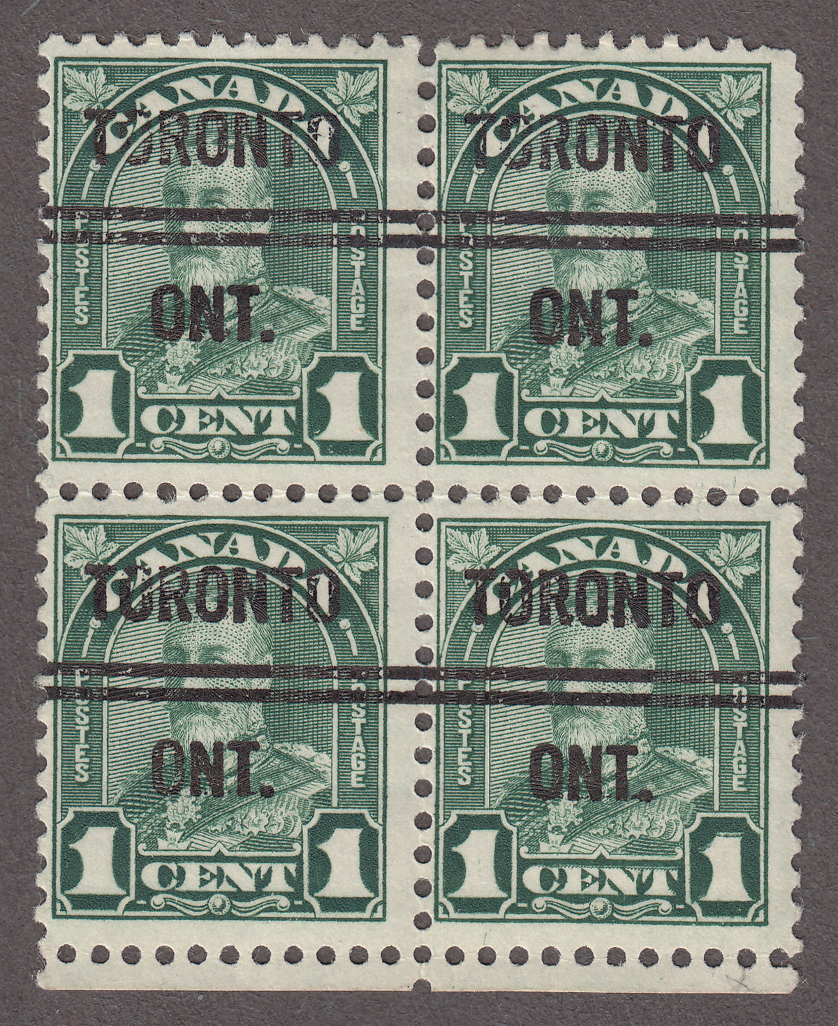 0163CA2206 - Canada #163ii - Mint Block, Major Re-Entry