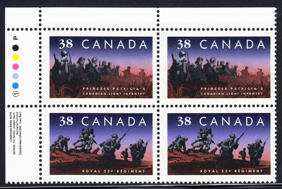 1250CA1809 - Canada #1250ii Inscription Block of 4