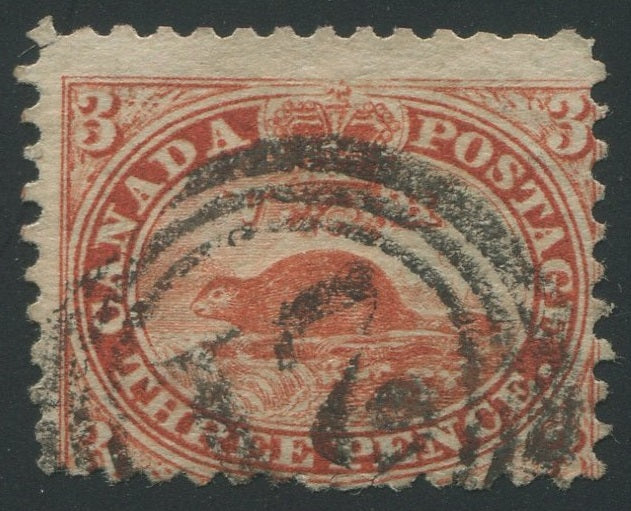 0012CA2208 - Canada #12  -  4-Ring Numeral Cancel &#39;21&#39;