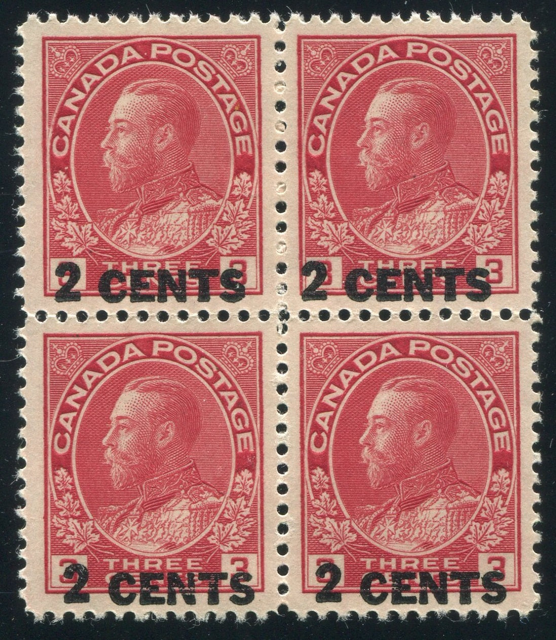 0139CA1901 - Canada #139 Block of 4