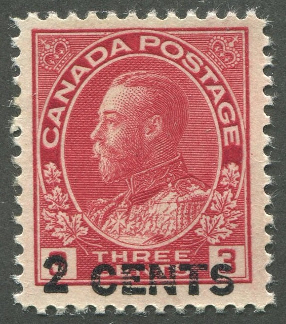 0139CA1905 - Canada #139i Mint, Shifted Surcharge