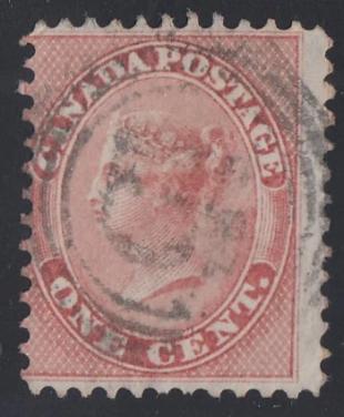 0014CA2205 - Canada #14 - 4-Ring Numeral Cancel &#39;15&#39;