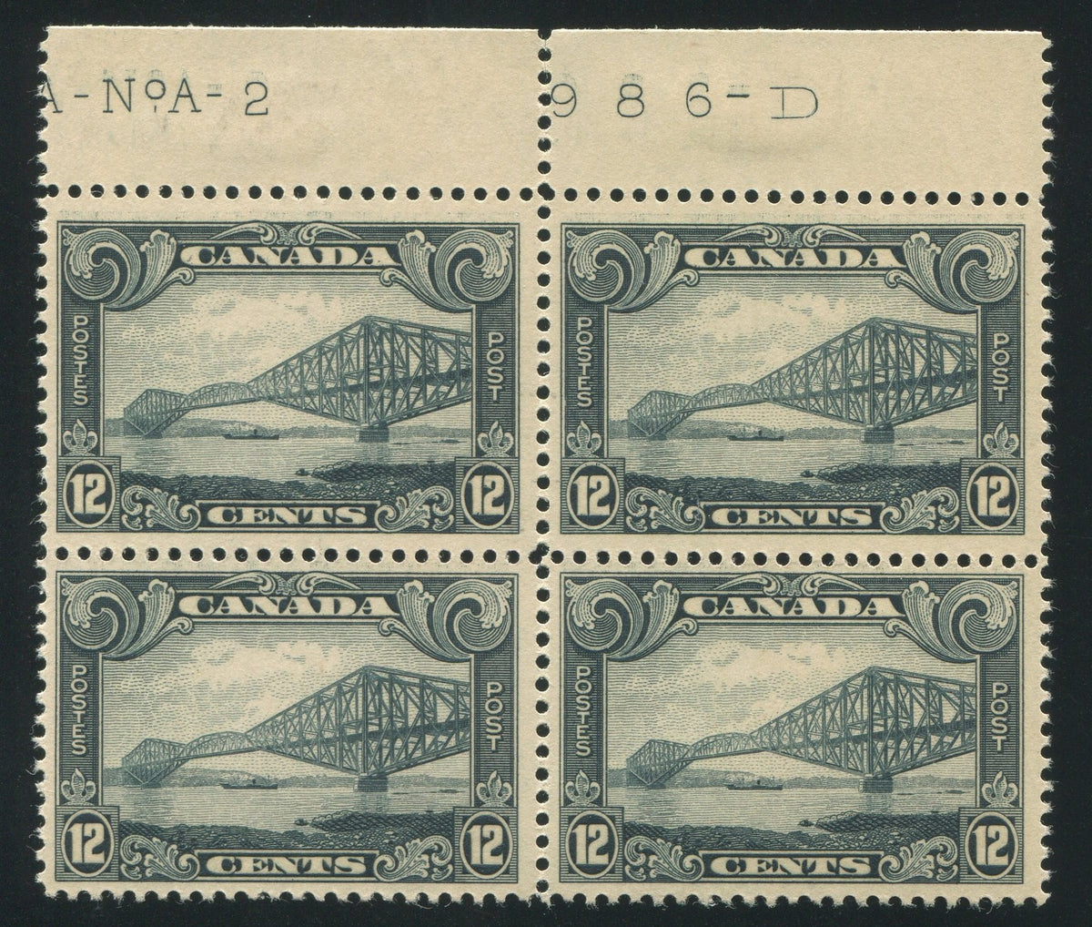 0156CA1709 - Canada #156 Plate Block