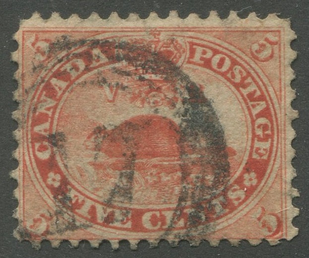 0015CA2207 - Canada #15, 4-Ring Numeral Cancel &#39;17&#39;