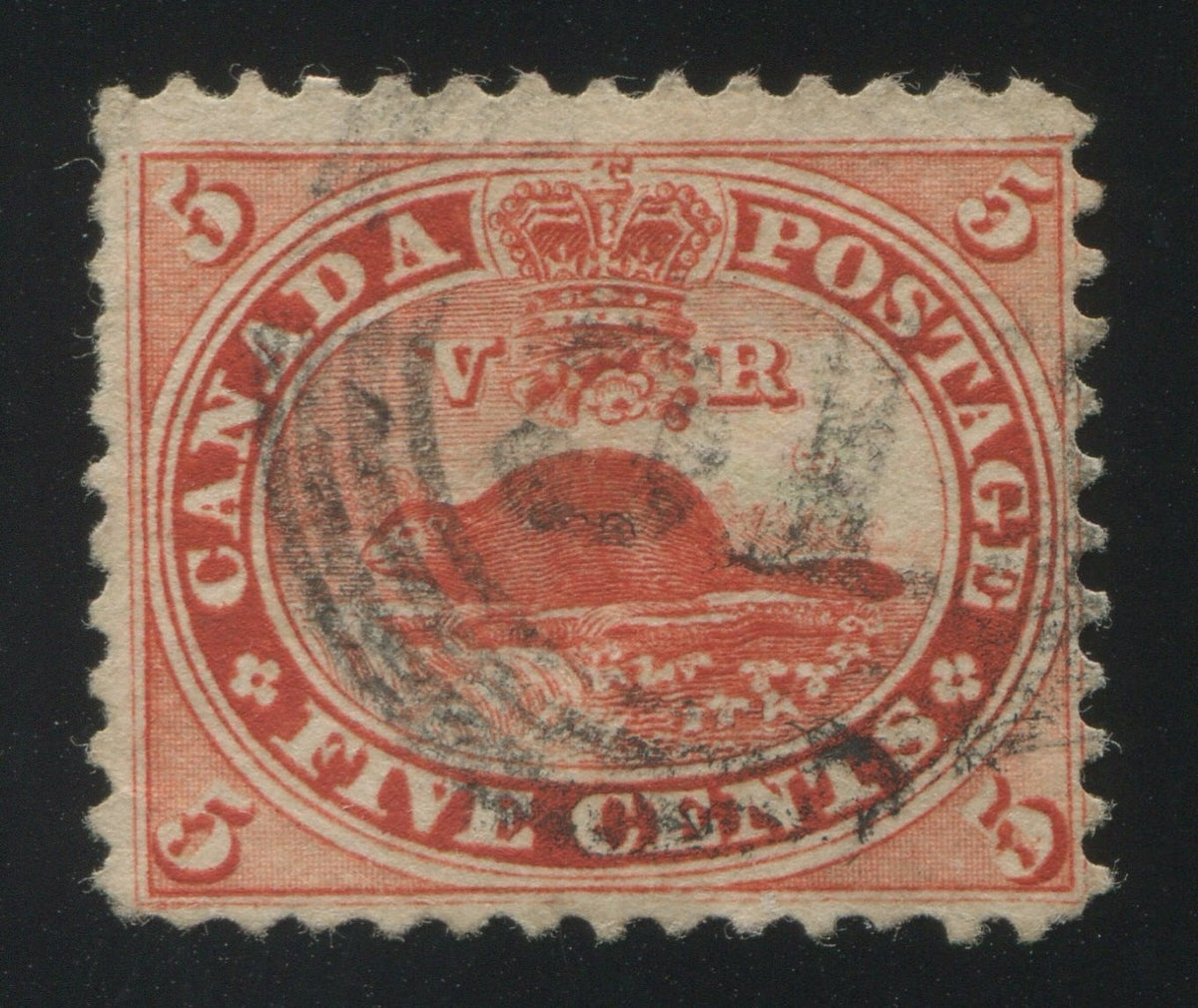 0015CA1709 - Canada #15vii - Used &#39;Rock in Waterfall&#39; Variety