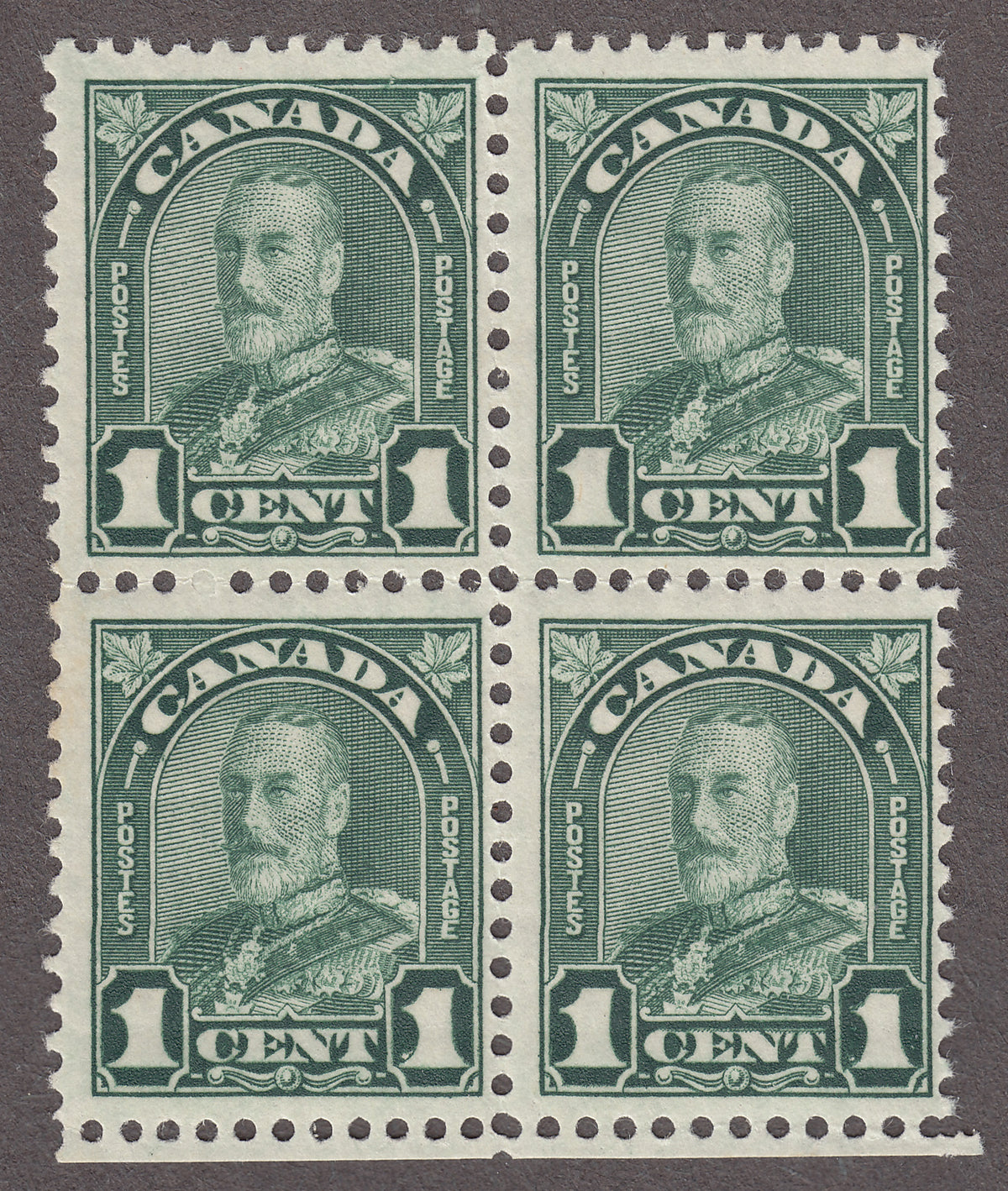 0163CA2205 - Canada #163ii - Mint Block, Major Re-Entry