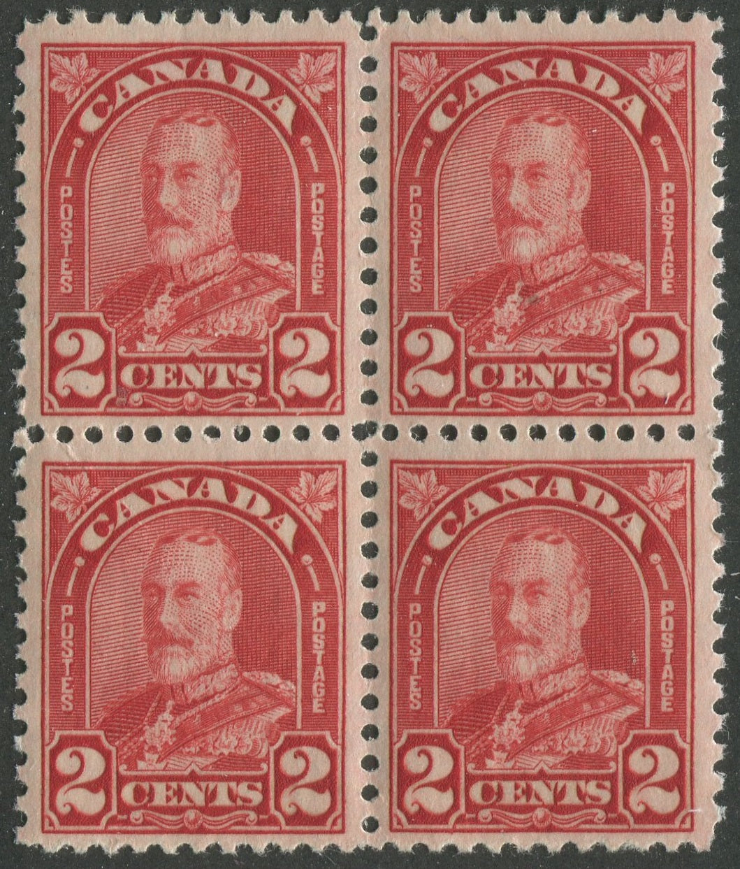 0165CA2210 - Canada #165 Block of 4