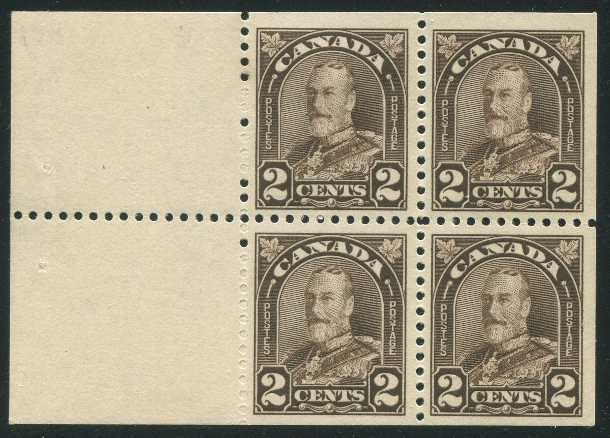 0166CA1912 - Canada #166a Mint Booklet Pane