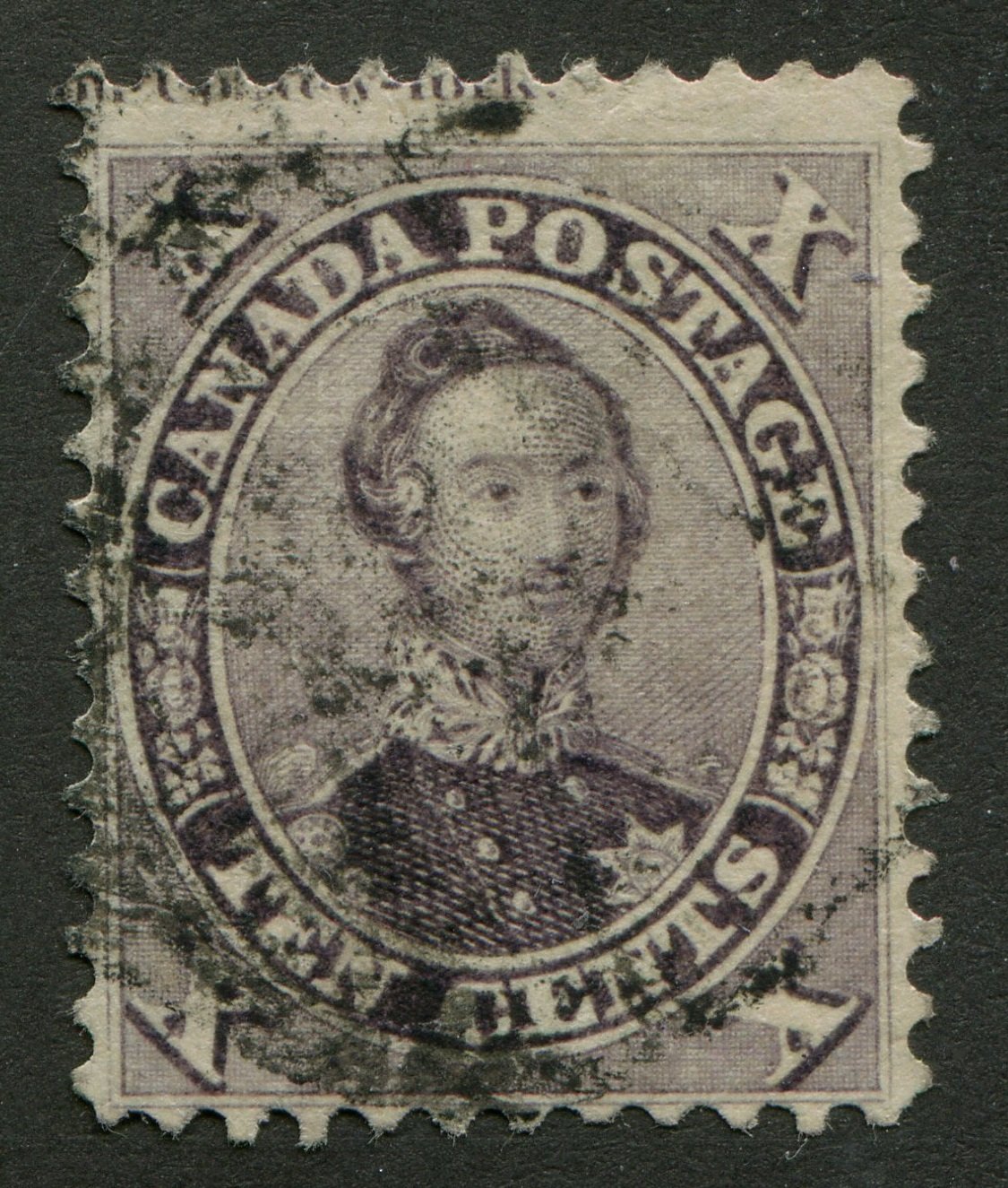 0017CA1708 - Canada #17iv - Used &#39;String of Pearls&#39;