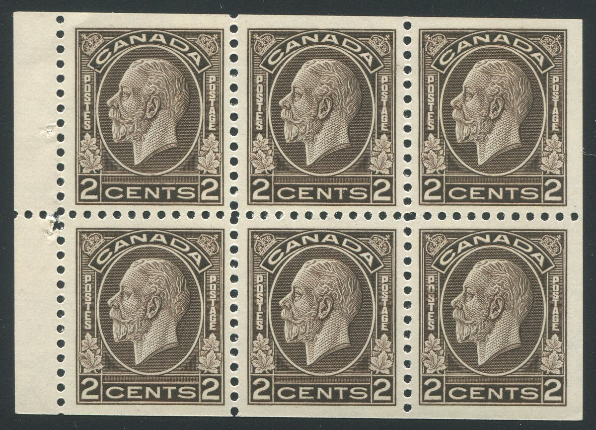 0196CA1912 - Canada #196b - Mint Booklet Pane