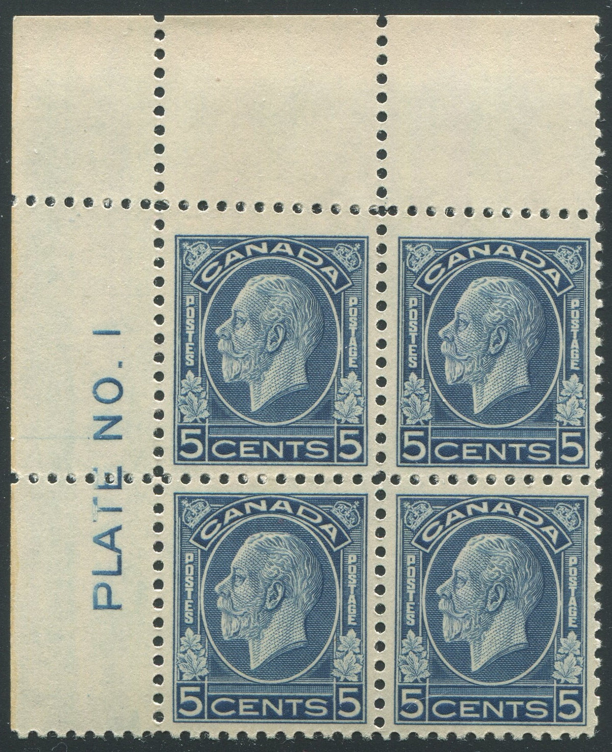 0199CA1910 - Canada #199 Plate Block