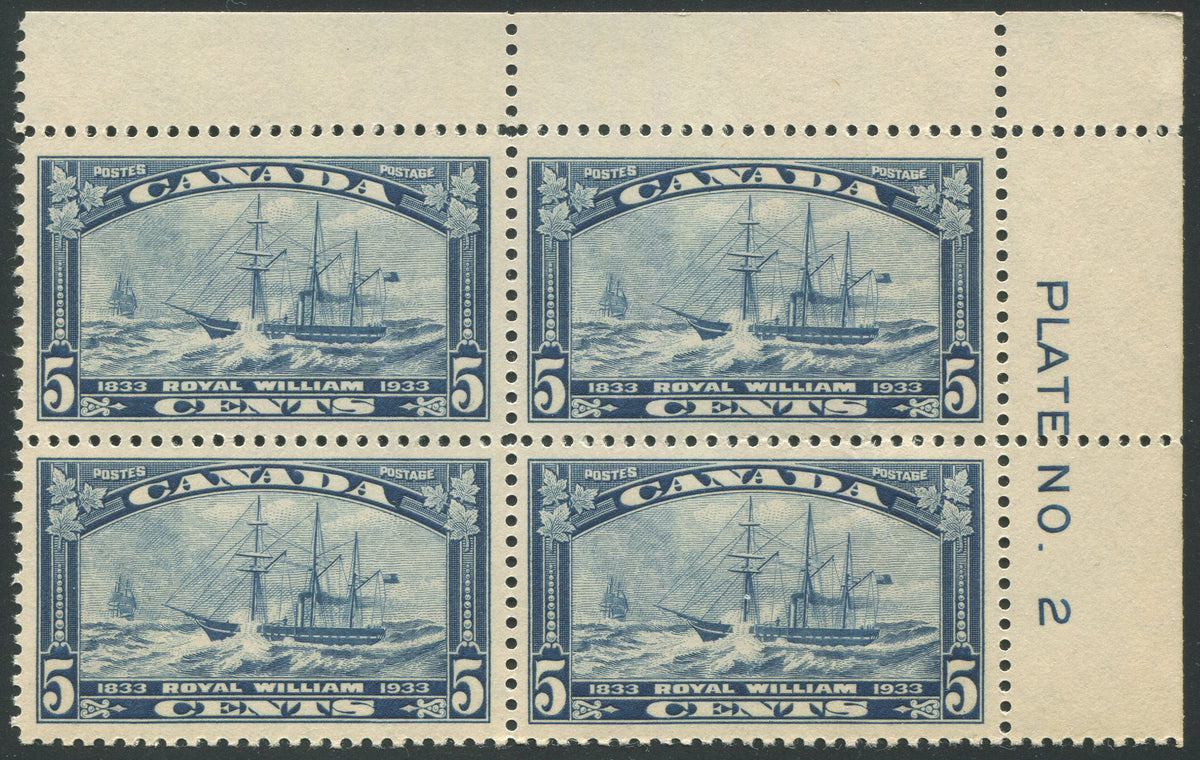 0204CA1910 - Canada #204 Plate Block