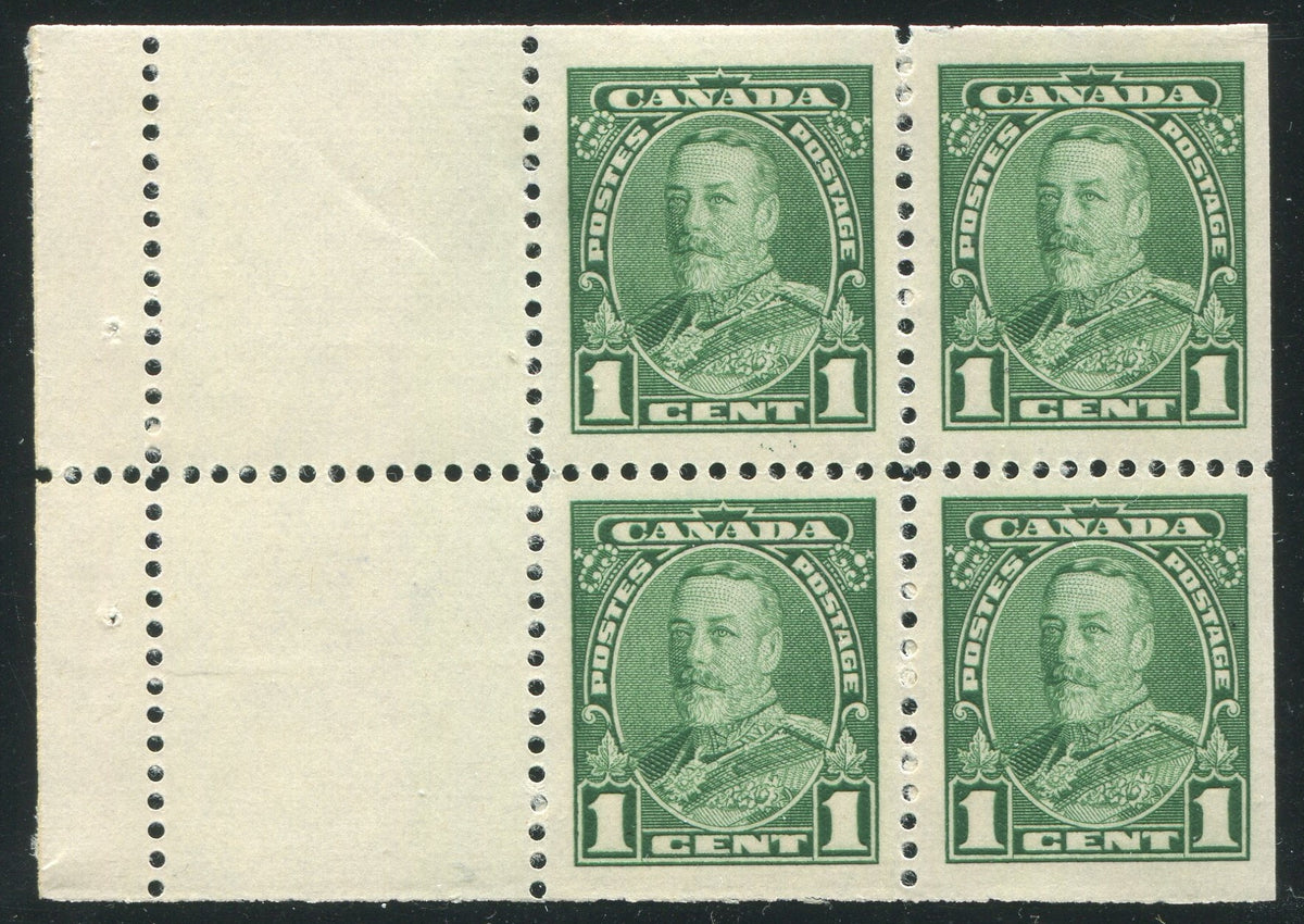 0217CA1912 - Canada #217a Mint Booklet Pane